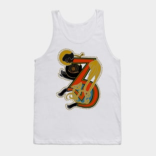 Dark Angel Letter Z Ochre Tank Top